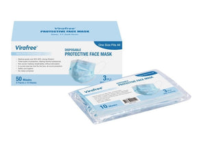 Protective Face Mask 3 Ply - Pack of 10 (TGA Approved)